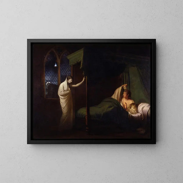 William und Margaret - Joseph Wright de Derby — gerahmtes Bild an der Wand