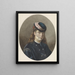 Ritratto di una giovane donna con cappello a velo - Joseph de Groot — quadro incorniciato alla parete
