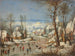 Paesaggio invernale con la mangiatoia per uccelli da Pieter Brueghel - Joseph van Bredael — vista dell’opera