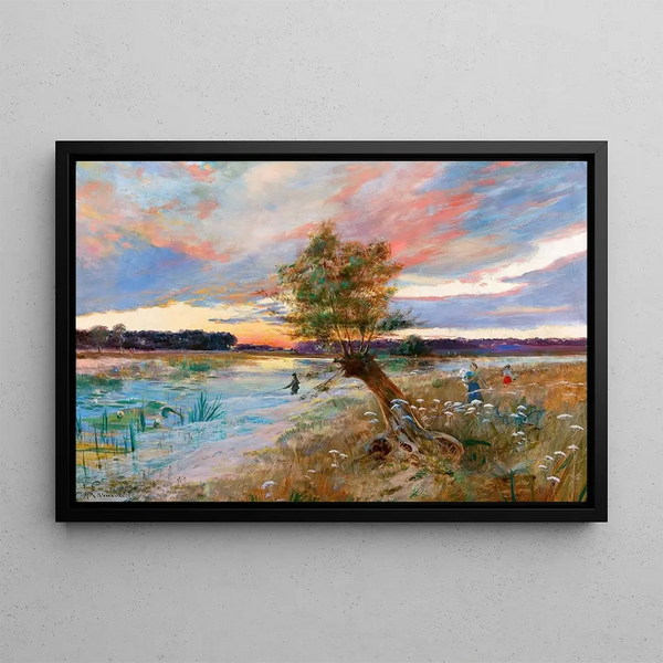 Joseph von Karmanski - A River at Sunset.webp
