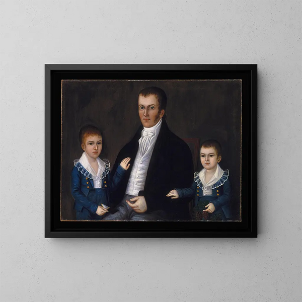 John Jacob Anderson et fils John et Edward - Joshua Johnson — gerahmtes Bild an der Wand