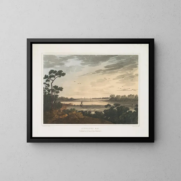 Baia di Lynnhaven, Virginia - Joshua Shaw — quadro incorniciato alla parete