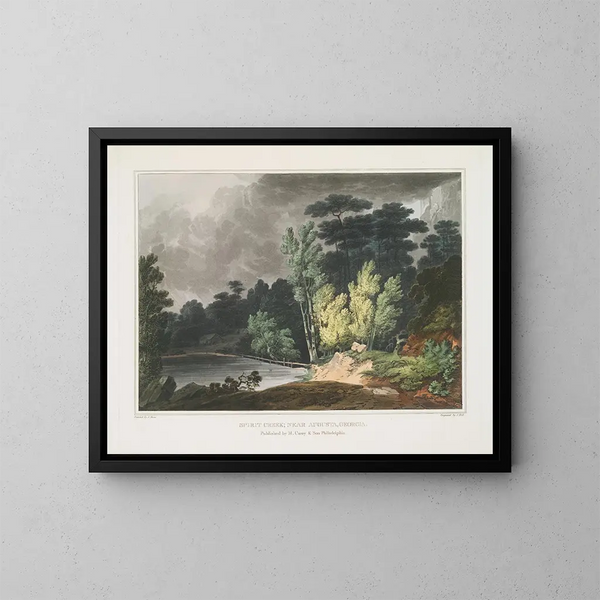 Ruisseau Spirit vicino ad Augusta, Georgia - Joshua Shaw — quadro incorniciato alla parete