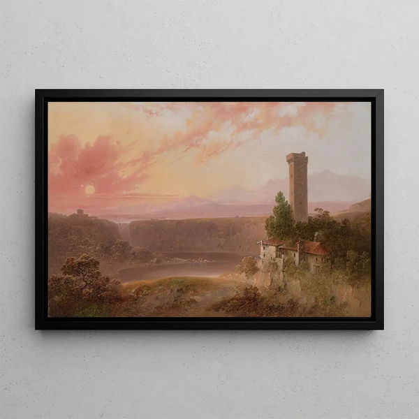 Joshua Shaw - View of Lake Nemi at Sunset.webp