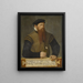 Portrait eines bärtigen Mannes - Jost Amman — gerahmtes Bild an der Wand