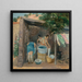 Laundry Day in Santa Fe - John Sloan — framed artwork on a wall