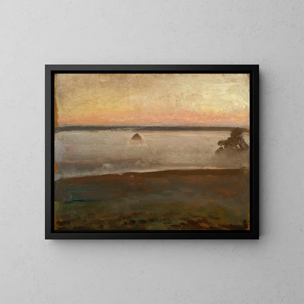 Morgendliche Nebel - Józef Chełmoński — gerahmtes Bild an der Wand