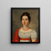 Portrait of Anna Okolicsnyi - Józef Czauczik — framed artwork on a wall
