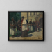Almosen - Jozef Hanula — gerahmtes Bild an der Wand
