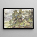 Paesaggio di colline boschive - Jozef Israëls — quadro incorniciato alla parete