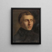 Portrait eines jungen Mannes - Jozef Israëls — gerahmtes Bild an der Wand
