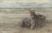 Giovane ragazza pescatrice sulla spiaggia - Jozef Israëls — vista dell’opera