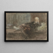 Autoritratto con piede malato - Jozef Israëls — quadro incorniciato alla parete