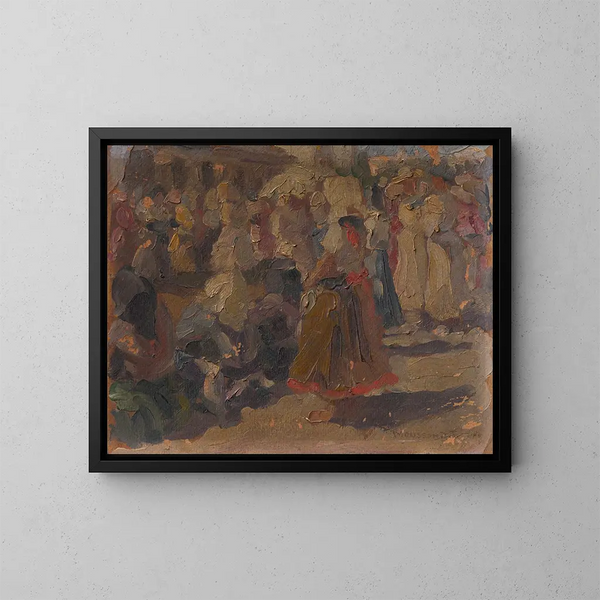 Une étude équitable - Jozef Teodor Mousson — gerahmtes Bild an der Wand