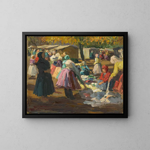 Predigt des Arztes I - Jozef Teodor Mousson — gerahmtes Bild an der Wand