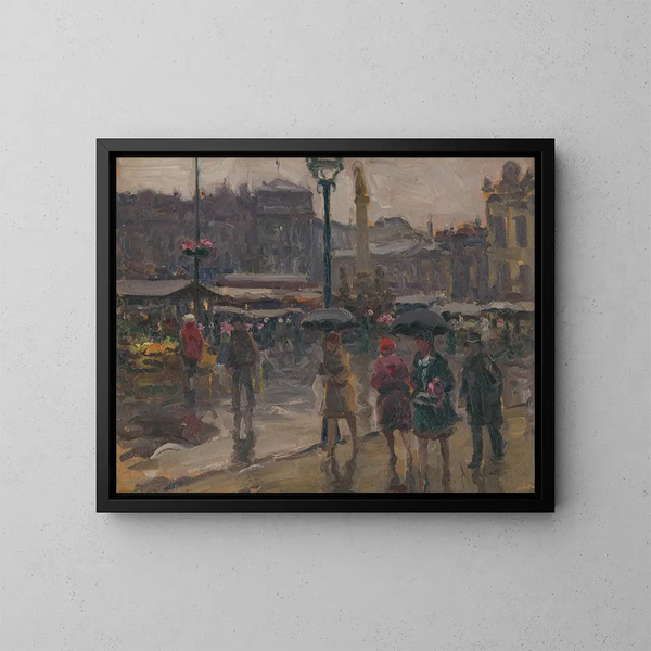 Uhon trh à Ostrava - Jozef Teodor Mousson — gerahmtes Bild an der Wand