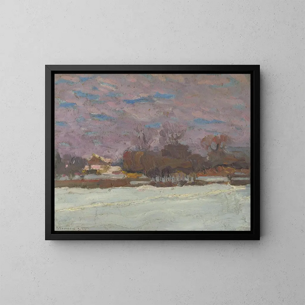 Wintergarten des Künstlers - Jozef Teodor Mousson — gerahmtes Bild an der Wand