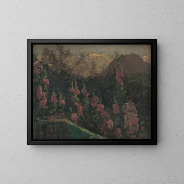 Im Garten - Jozef Teodor Mousson — gerahmtes Bild an der Wand
