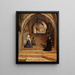 L'Escalier Sacro del Monastero di San Benedetto vicino a Subiaco - Jørgen Roed — quadro incorniciato alla parete