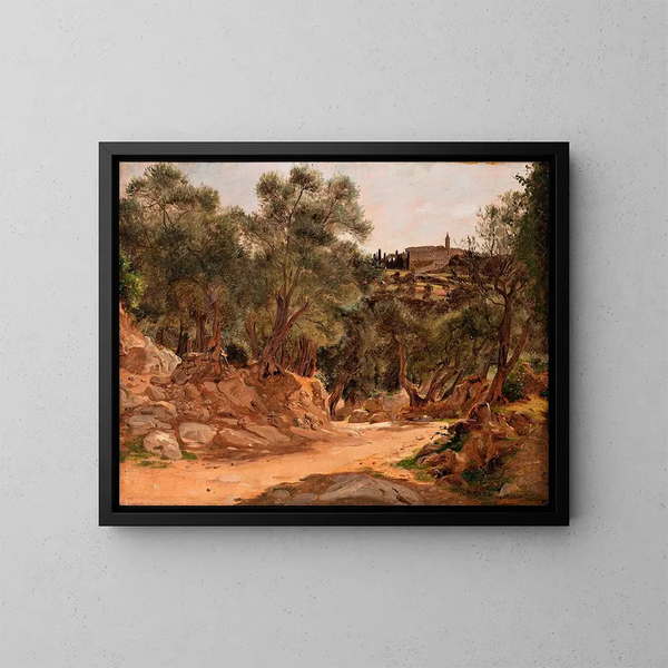 Oliveira de Tivoli vicino a Roma - Jørgen Roed — quadro incorniciato alla parete