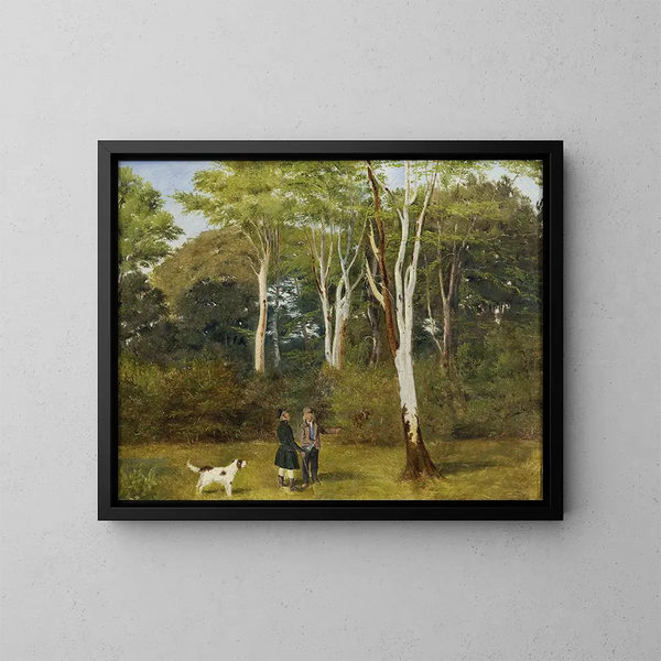 Selezione degli alberi da abbattere - Jørgen Roed — quadro incorniciato alla parete
