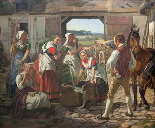 Jrgen Roed - Sjllandske hstpiger ved en brnd.webp
