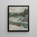 Paesaggio Invernale con Fiume - Jørgen Sørensen — quadro incorniciato alla parete