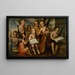 L'Enfant Jésus mit engelschen Musikern - Juan Correa — gerahmtes Bild an der Wand