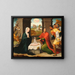 Adorazione dei pastori - Juan Correa de Vivar — quadro incorniciato alla parete