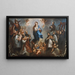L'Immacolata Concezione con i gesuiti - Juan Francisco de Aguilera — quadro incorniciato alla parete