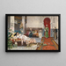 Besuch im Harem - Juan Giménez Martín — gerahmtes Bild an der Wand