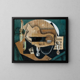 Juan Gris - A Guitar Glasses and a Bottle.webp