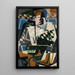 Arlequin mit einer Gitarre - Juan Gris — gerahmtes Bild an der Wand