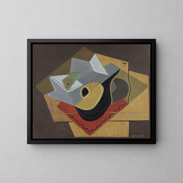 La Mandoline noire - Juan Gris — gerahmtes Bild an der Wand