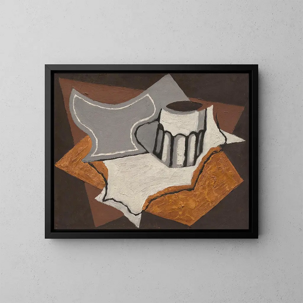 Der Becher - Juan Gris — gerahmtes Bild an der Wand