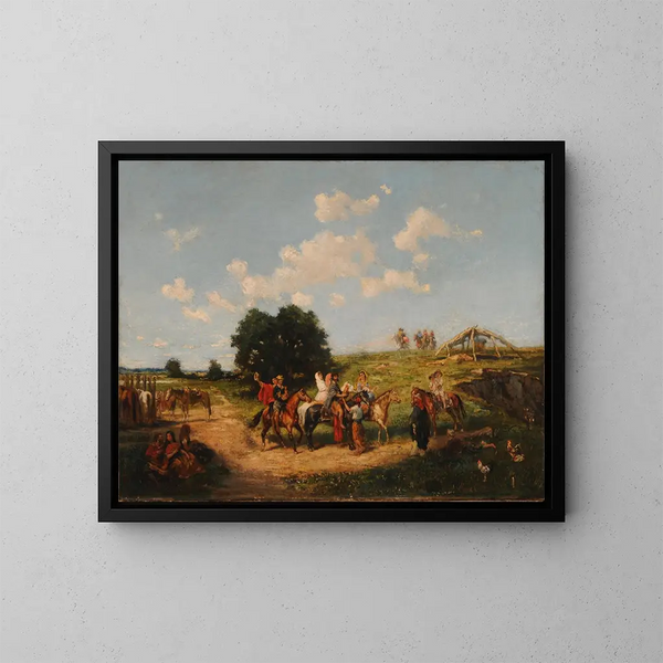 Weg - Juan León Pallière — gerahmtes Bild an der Wand