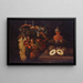 Nature morte con uva e dolci - Juan de Espinosa — quadro incorniciato alla parete
