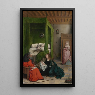 Juan de Flandes - The Birth and Naming of John the Baptist.webp