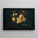 Stillleben mit Früchten und Distelfink - Juan de Zurbarán — gerahmtes Bild an der Wand