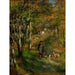 Riproduzione del dipinto Jules Le Cœur e i suoi cani nella foresta di Fontainebleau - Pierre-Auguste Renoir