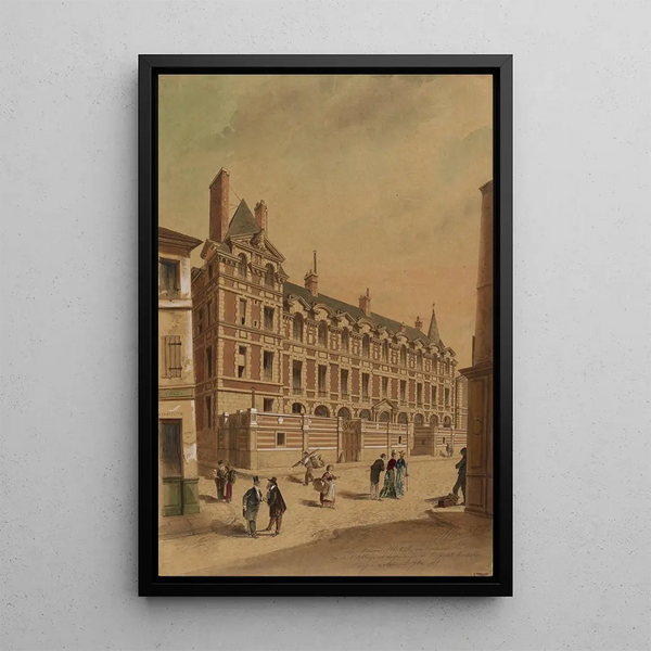 JulesAdolphe Chauvet - Maison Abbatiale langle de la rue de lAbbaye de la rue Cardinale et du passage de la PetiteBoucherie 6me arrondi.webp