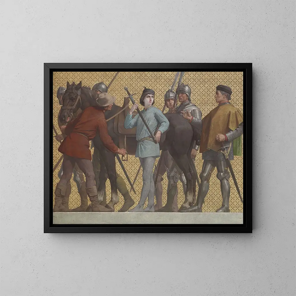 Das Leben von Jeanne d'Arc - Jules-Eugène Lenepveu — gerahmtes Bild an der Wand