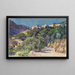 Sonnige Hügel bei Menton - Jules-Ferdinand Jacquemart — gerahmtes Bild an der Wand