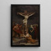 Christus am Kreuz - Jules-Joseph Dauban — gerahmtes Bild an der Wand