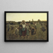 Reminder of the gleaners - Jules Breton — framed artwork on a wall