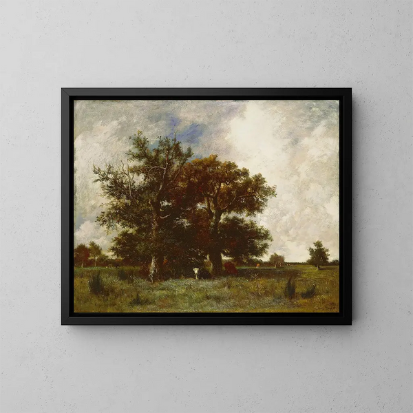 Quercus di Fontainebleau - Jules Dupré — quadro incorniciato alla parete
