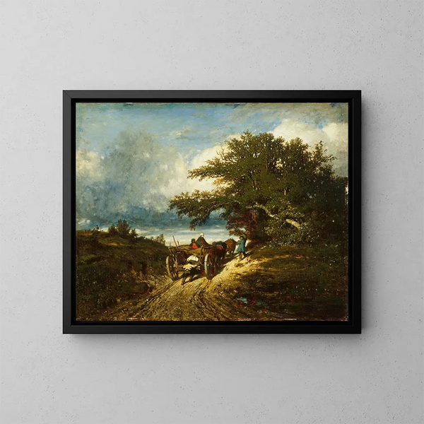 su strada - Jules Dupré — quadro incorniciato alla parete