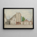 Rue Vaneau N75 et 77 7th arrondissement - Jules Gaildrau — framed artwork on a wall