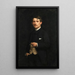 Portrait eines Gentlemans - Jules Marie Sevestre — gerahmtes Bild an der Wand