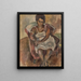 Julie la Martiniquaise - Jules Pascin — gerahmtes Bild an der Wand